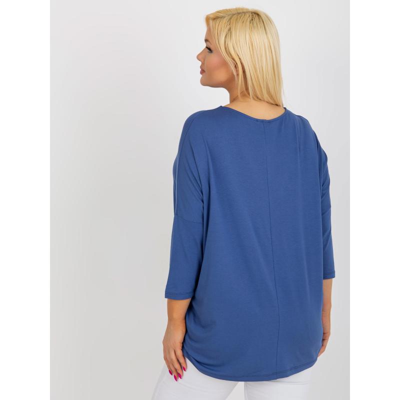Női viszkóz blúz plus size XILA kék