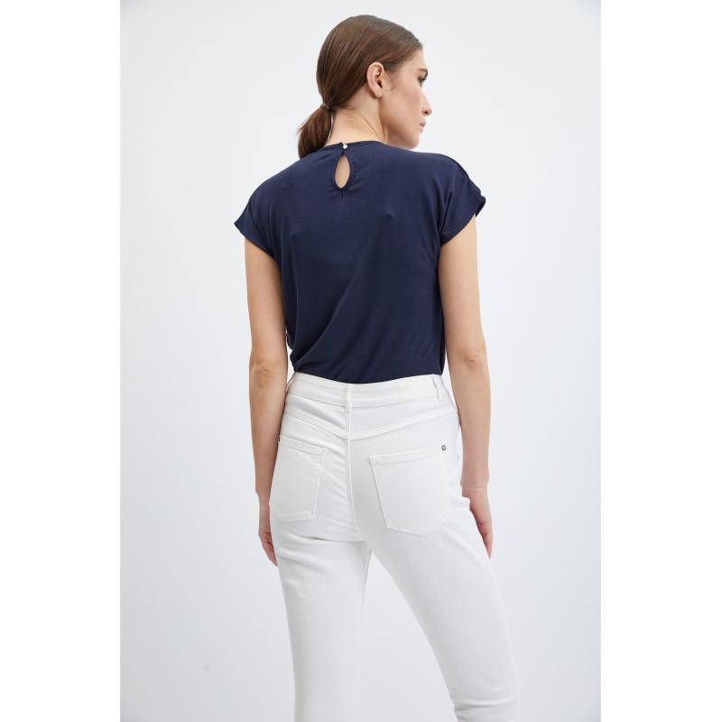 Bílé dámské skinny fit džíny