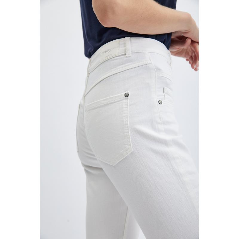 Bílé dámské skinny fit džíny