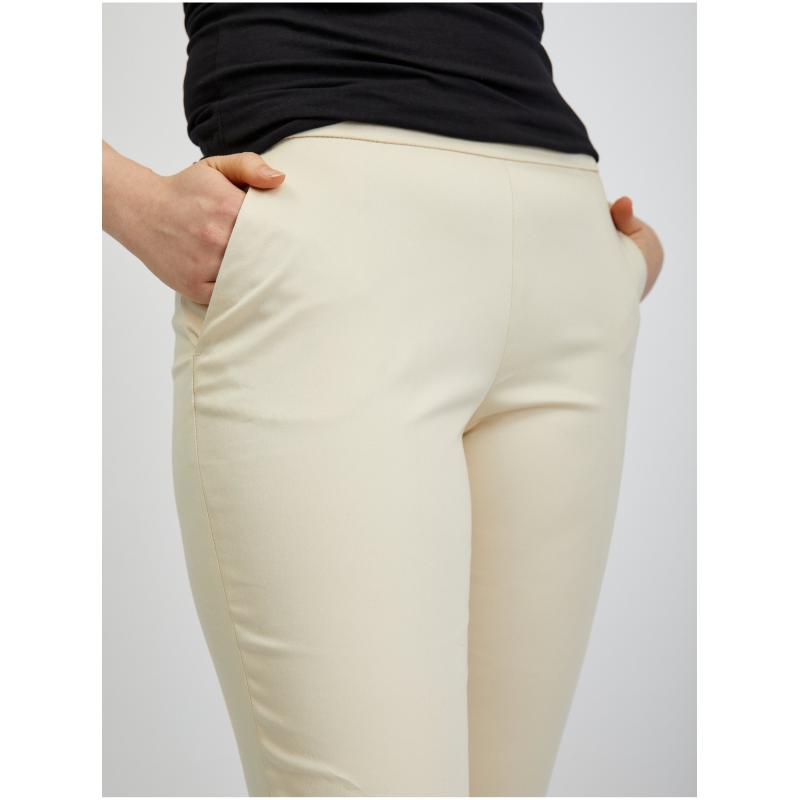 Bézs női csípős nadrág