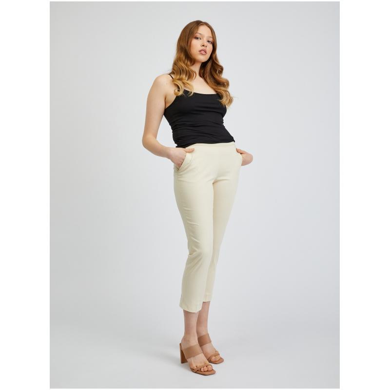 Bézs női csípős nadrág