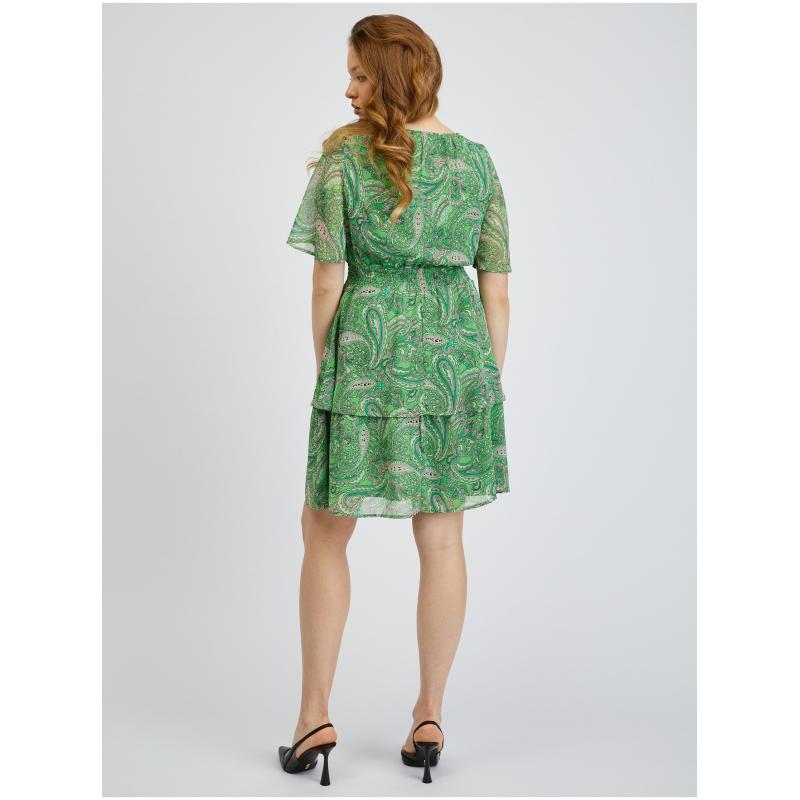 Zöld női mintás ruha