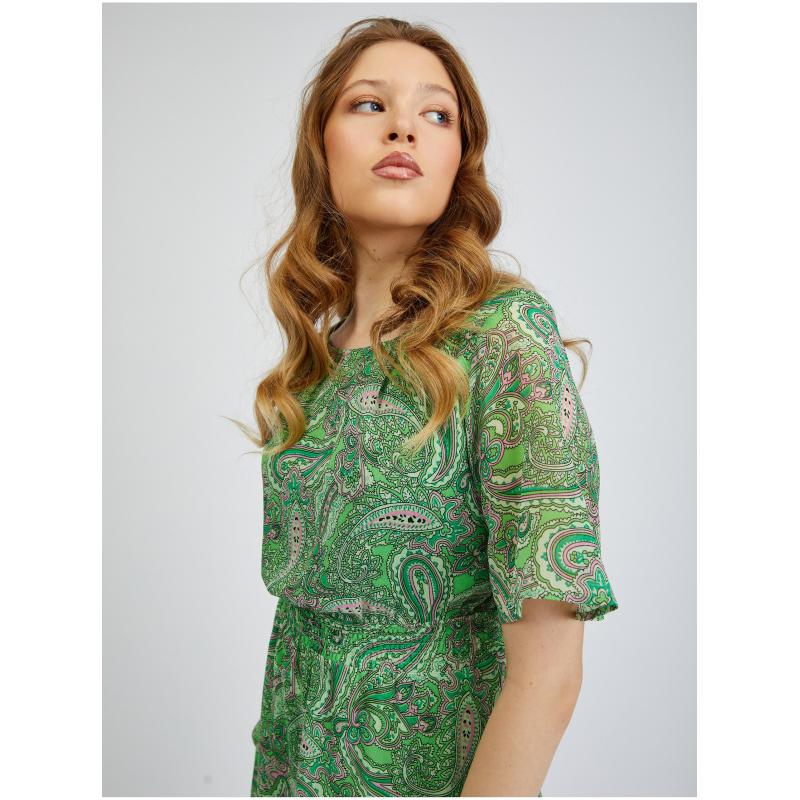 Zöld női mintás ruha