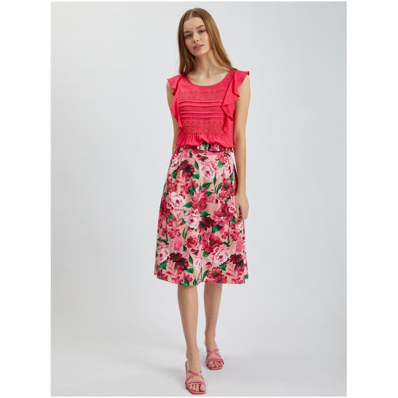 Tmavoružová dámska blúzka