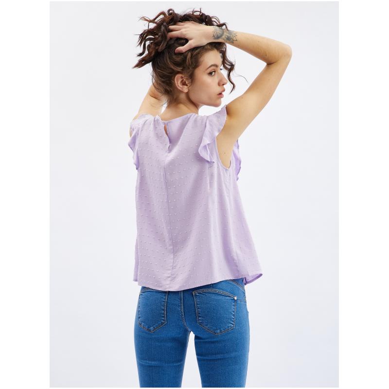 Fialová dámská halenka