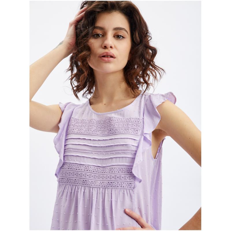 Fialová dámská halenka