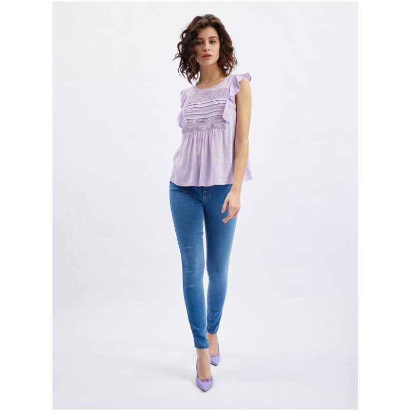 Fialová dámská halenka