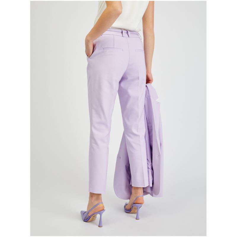 Világoslila női övvel ellátott, rövidnadrág