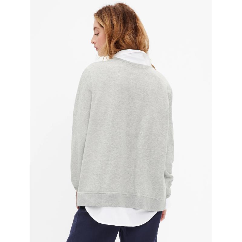 Sweatshirt logóval és hasítékkal