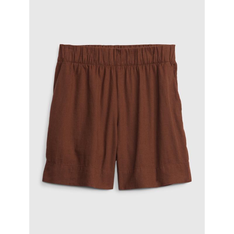 Plátenné šortky s elastickým pásom