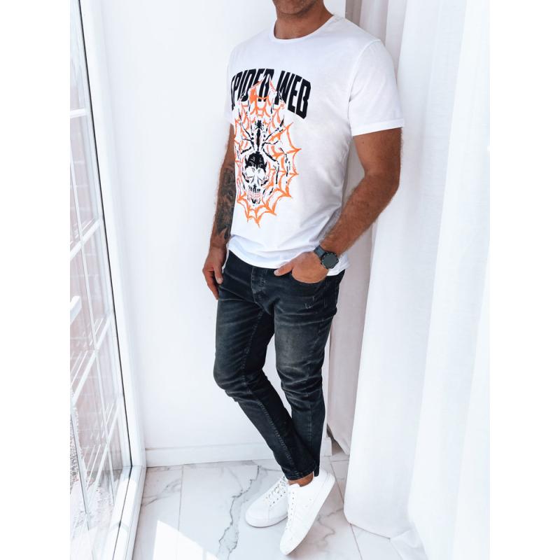 Pánske tričko s potlačou VIA biele