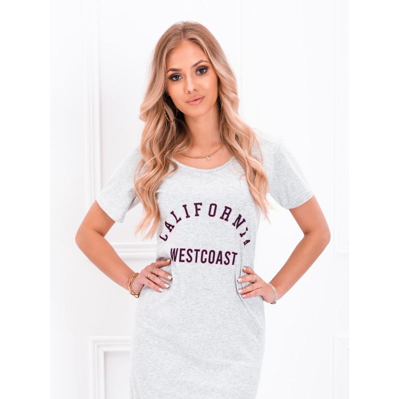 Dámské pyžamo noční košile ULR191 šedé