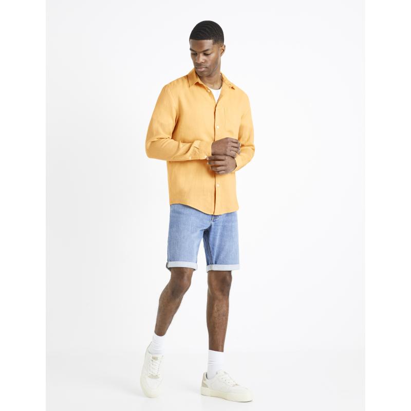 Lněná košile Daflix