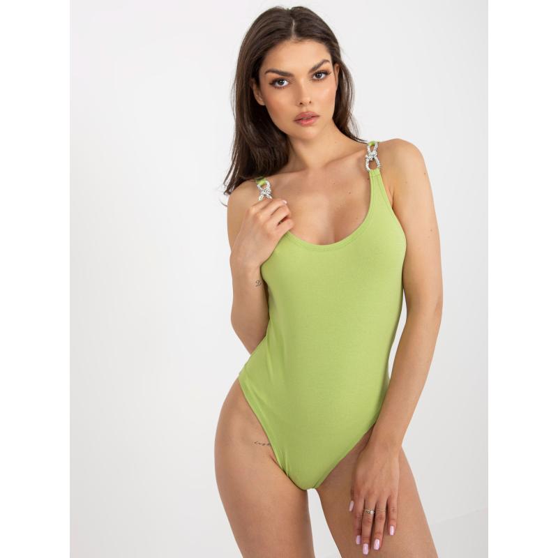 Dámské body bez ramínek BEATA světle zelené