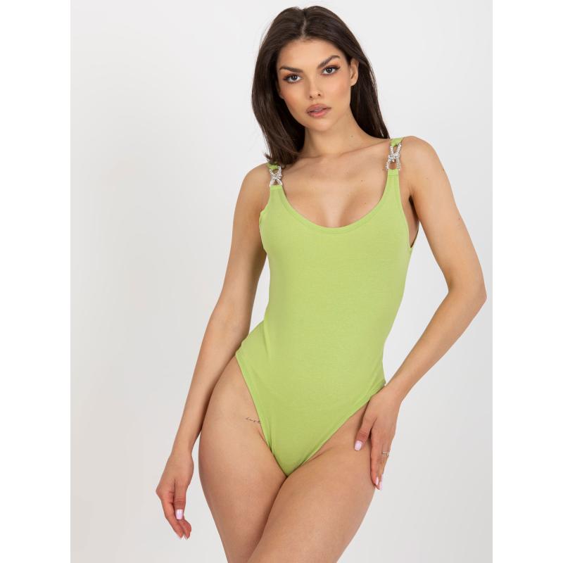 Dámské body bez ramínek BEATA světle zelené