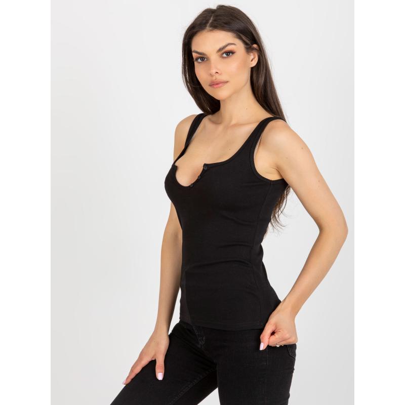 Dámský top bez rukávů CELESTYNA černý  