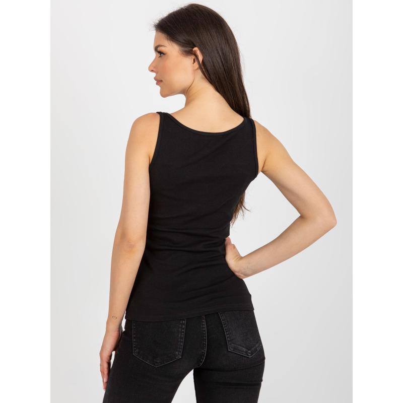 Dámský top bez rukávů CELESTYNA černý  