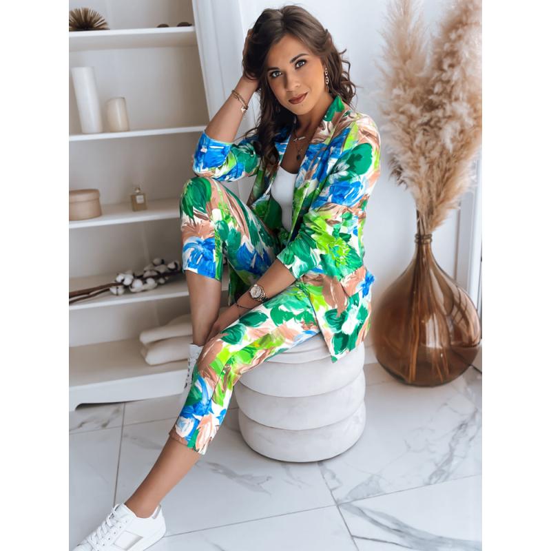 Dámské kalhoty FLOWER GARDEN zelené