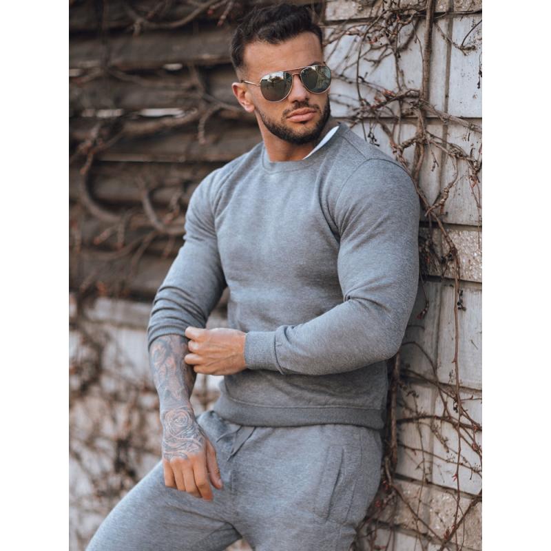 Pánská mikina s kapucí TEKLA antracitová 