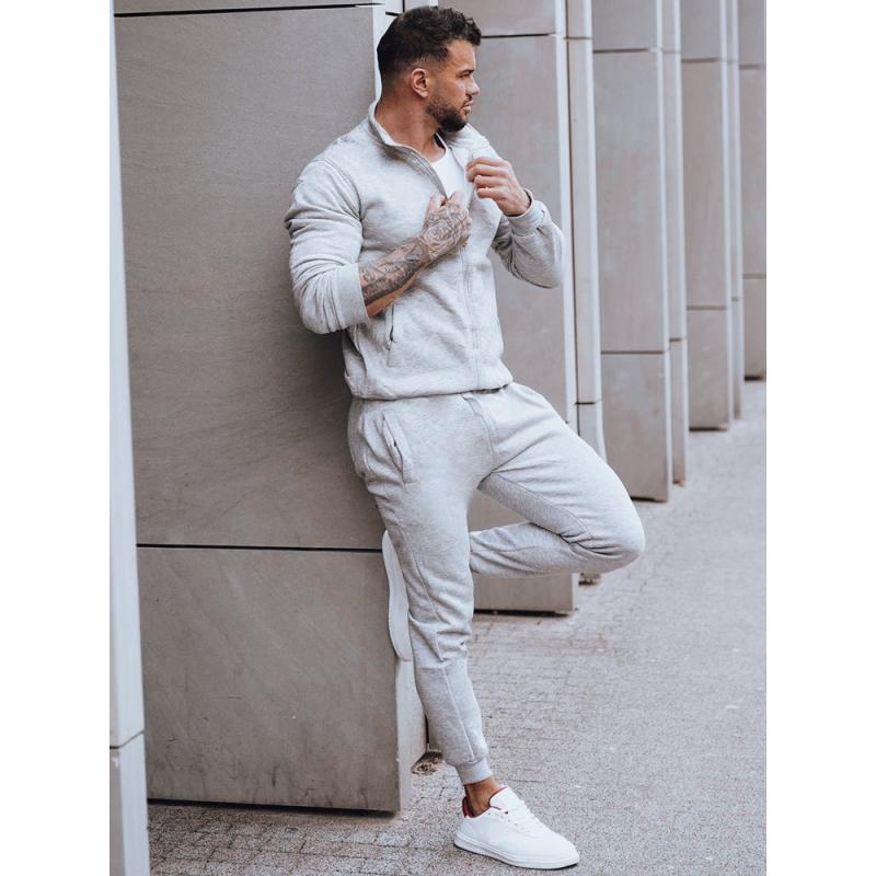 Pánská mikina bez kapuce RIVAL šedá 