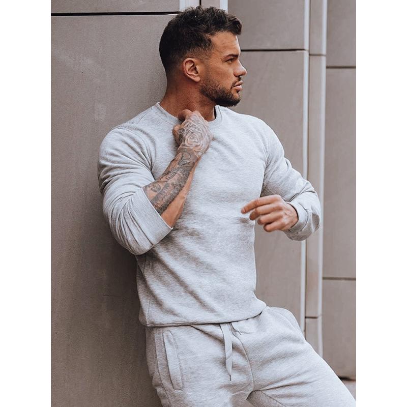 Férfi tréningruha NATO világosszürke