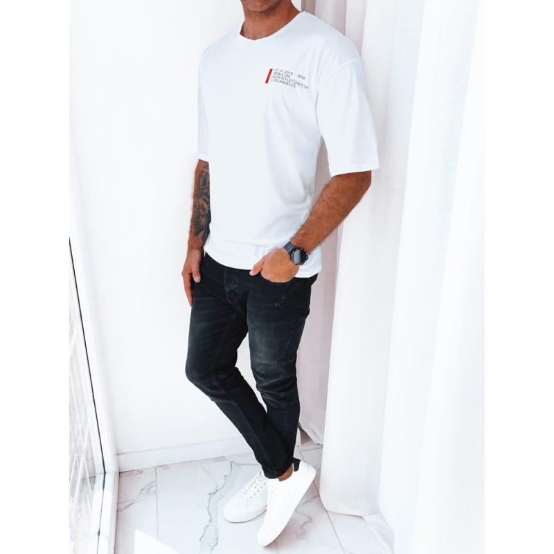 Pánské tričko s potiskem LIST bílé