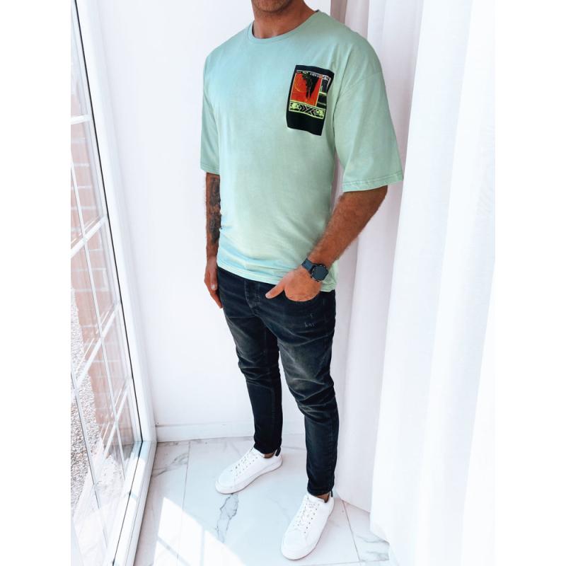 Férfi póló nyomtatott PICTURE menta