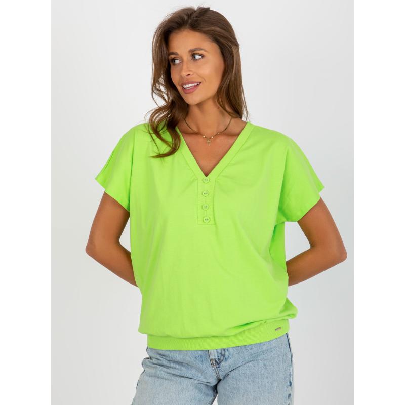 Dámská halenka s knoflíky GAIA limetkově zelená