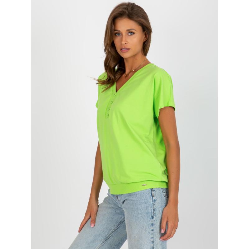 Dámská halenka s knoflíky GAIA limetkově zelená