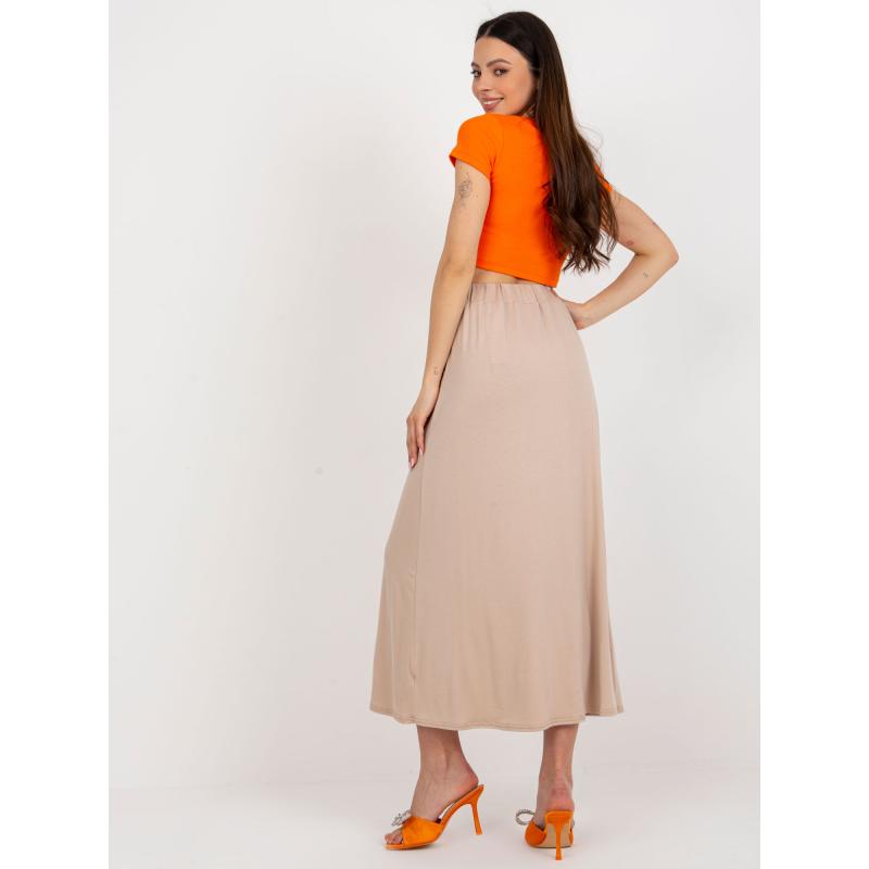Női szoknya RUE PARIS bézs színben