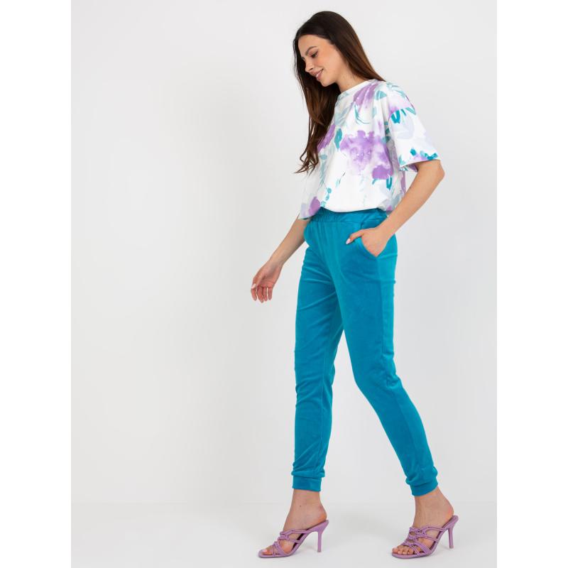 Dámská souprava s potiskem RUE PARIS ecru-modrá