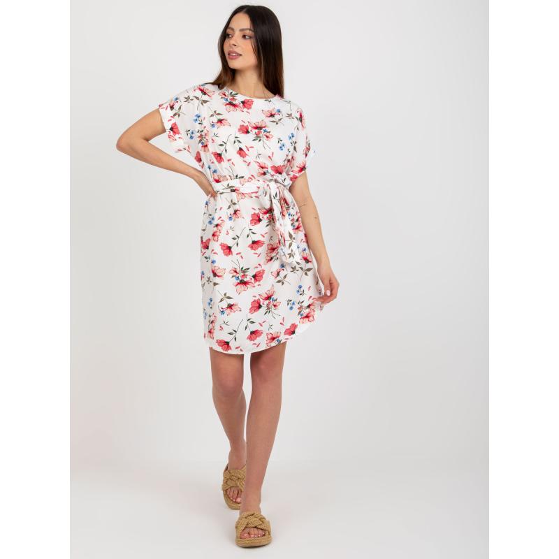 Dámské šaty květované RUE PARIS bílé 