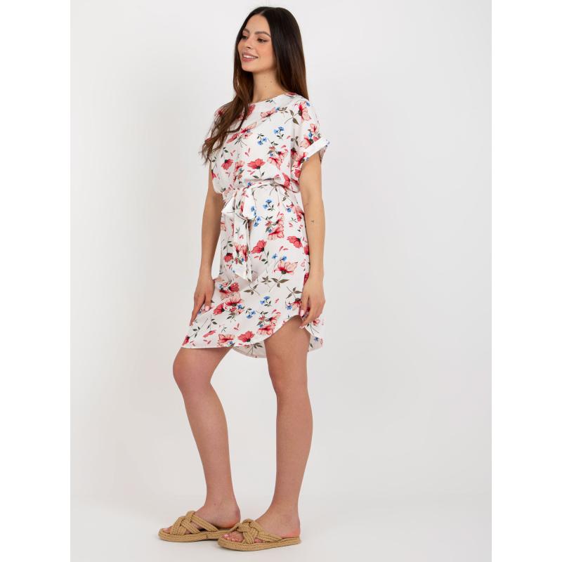 Dámské šaty květované RUE PARIS bílé 
