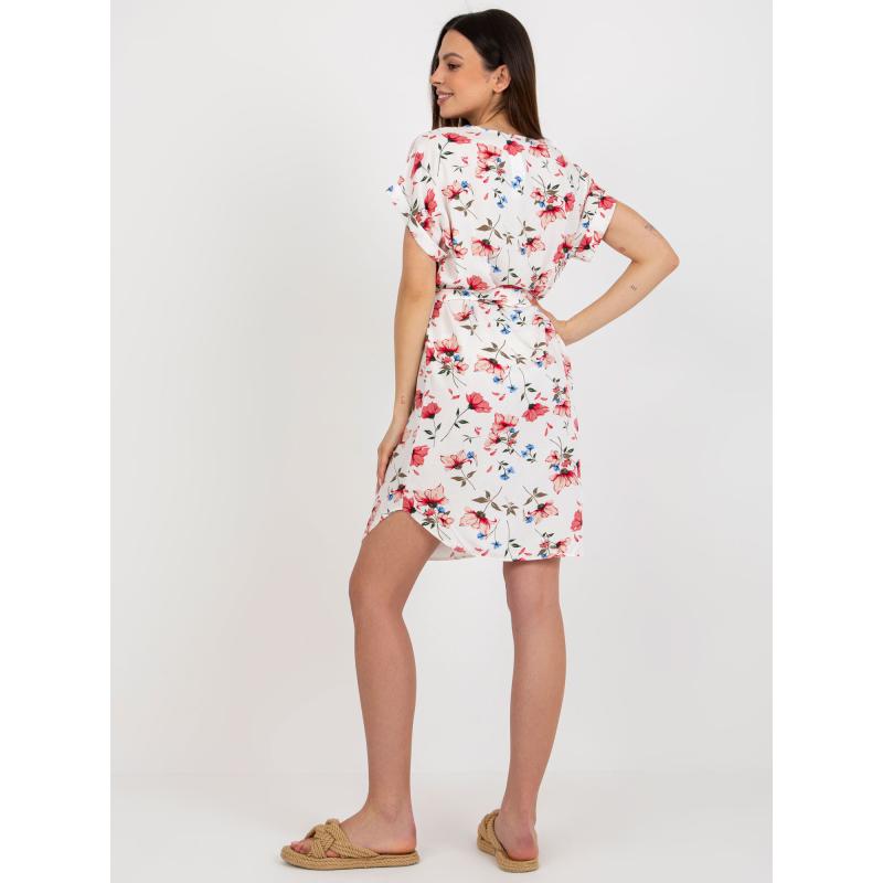 Dámské šaty květované RUE PARIS bílé 
