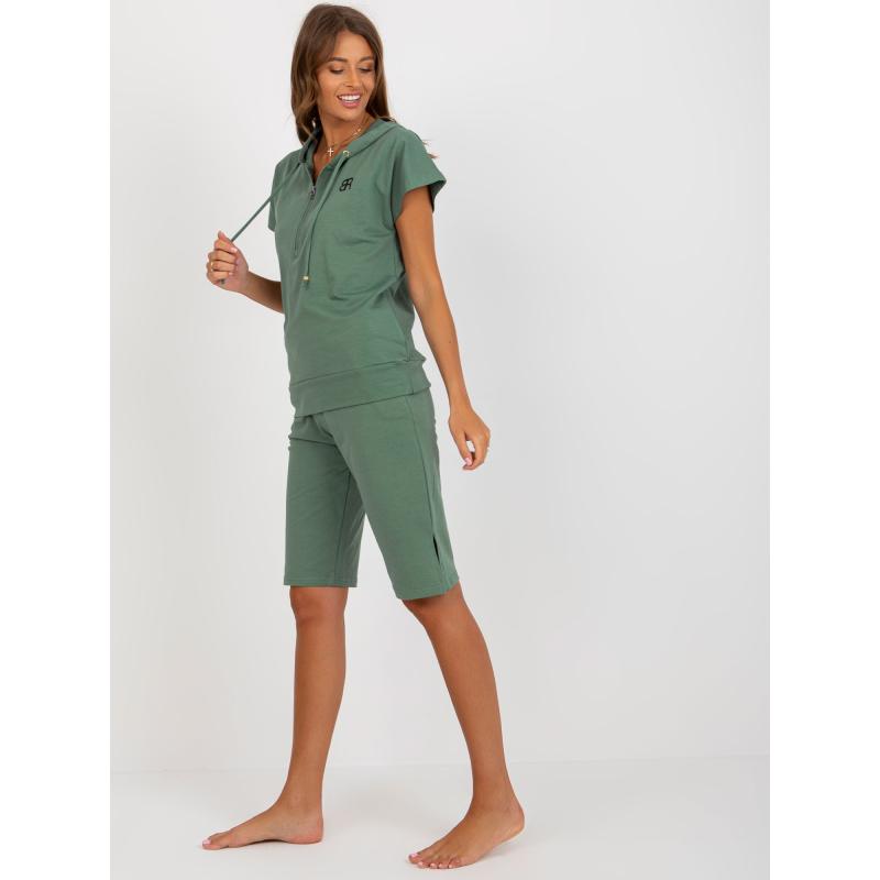 Dámské pyžamo s krátkými rukávy VIMA khaki