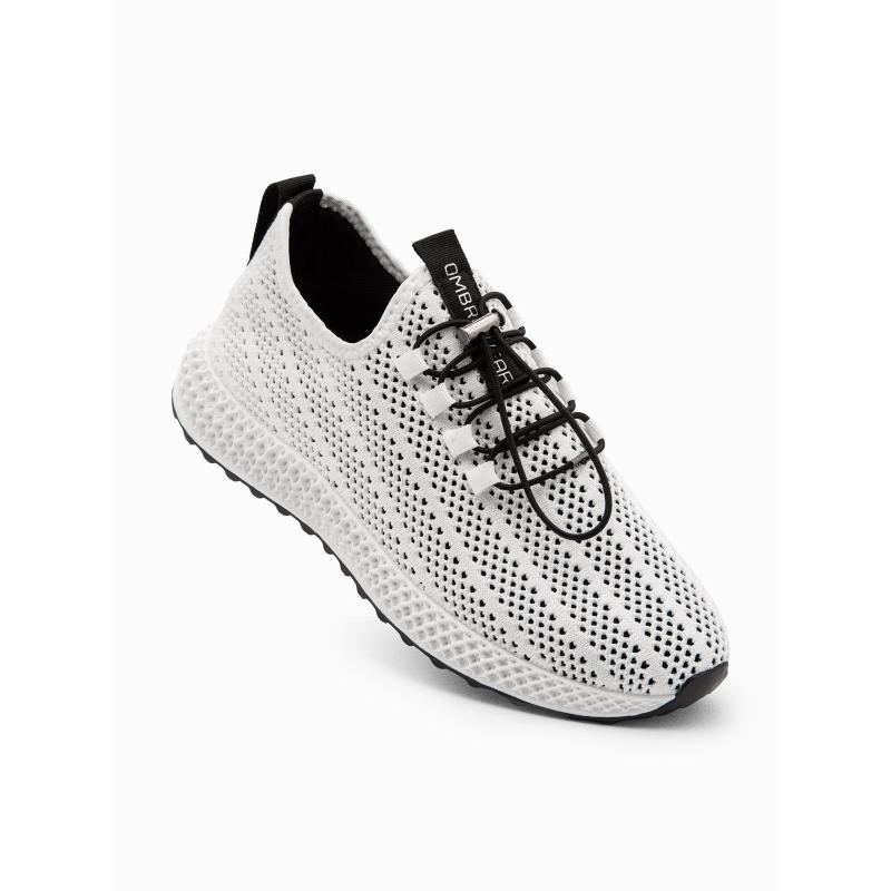 Férfi hálós slip-on cipő – fehér V7 OM-FOKS-0117