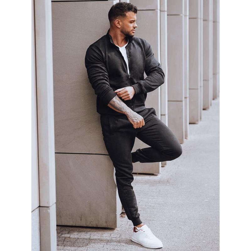 Pánská mikina bez kapuce VIMIA černá