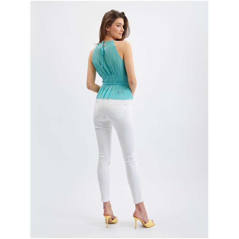 Tyrkysová dámská halenka