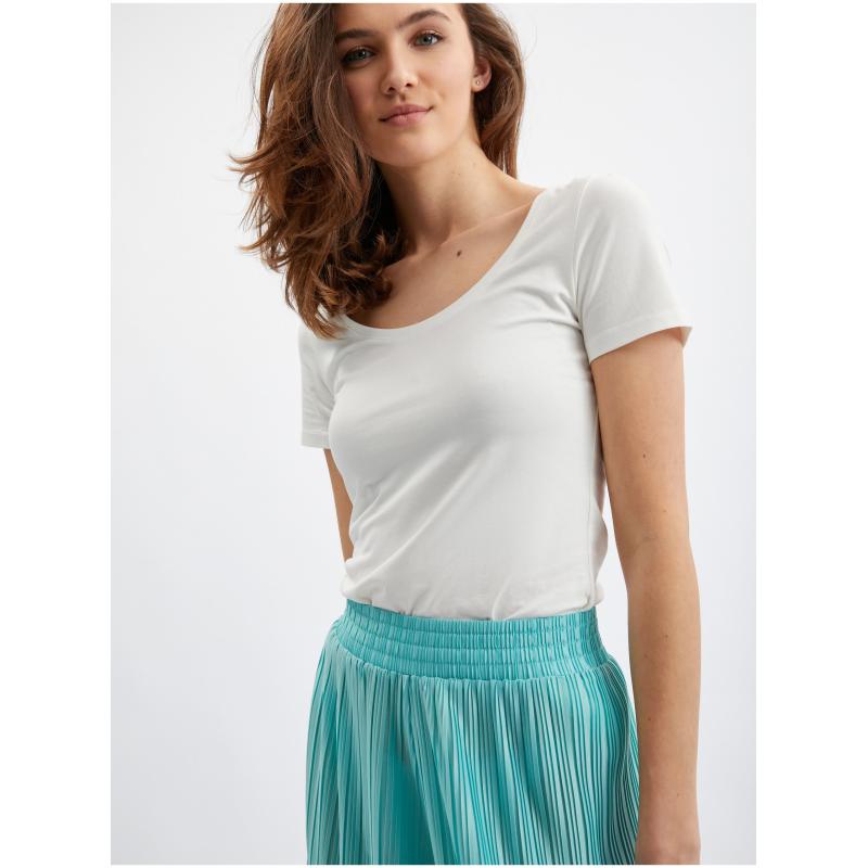 Tyrkysové dámské široké kalhoty