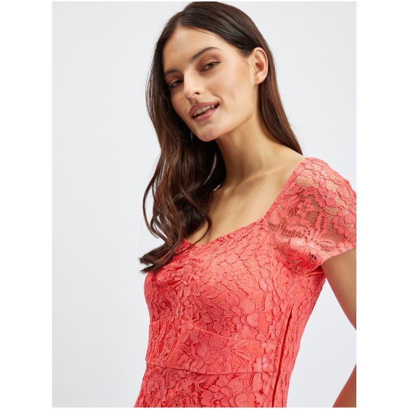 Rózsaszín női csipkeruha