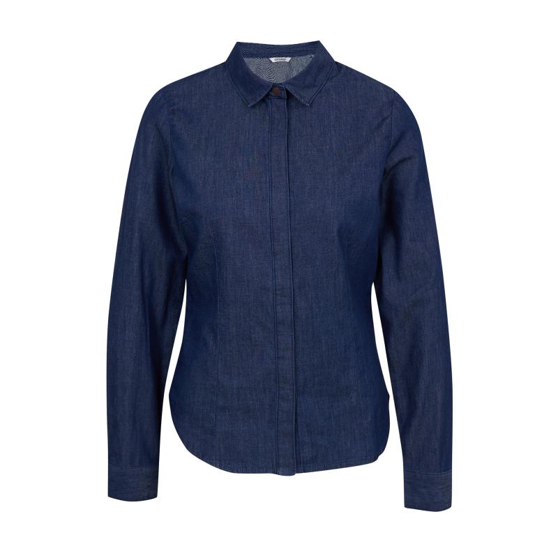 Tmavě modrá dámská džínová košile