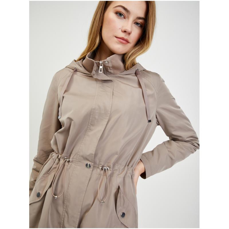 Svetlošedá dámska parka