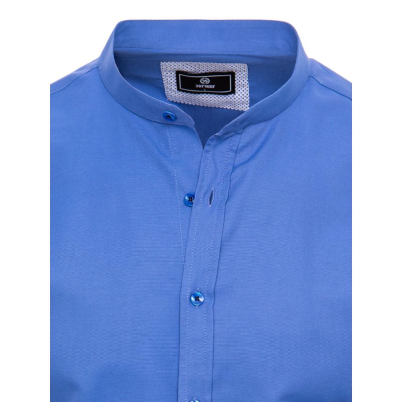 Férfi rövid ujjú ing OVEA búzavirág színű