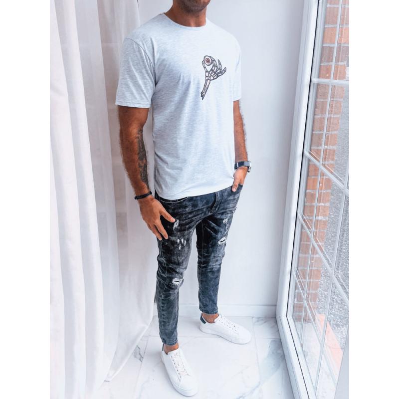 Pánske tričko s potlačou ARNA svetlosivá