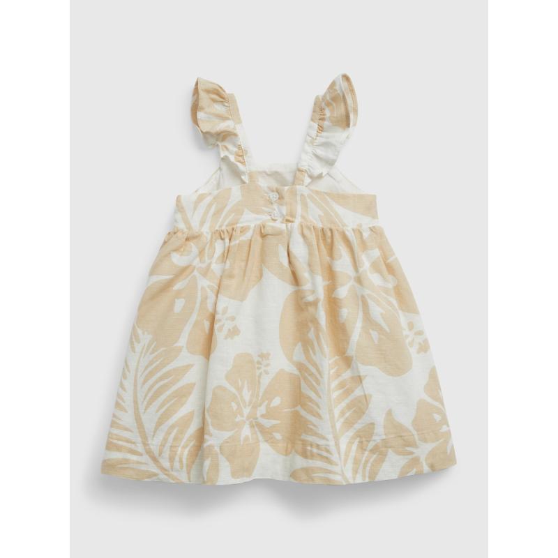 Vászon babaruha fejpánttal