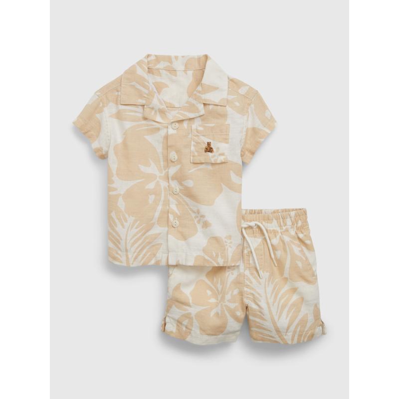 Baby vászon póló és rövidnadrág