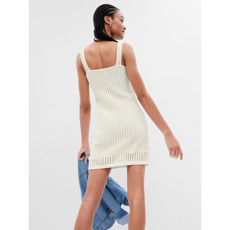 Háčkované mini šaty