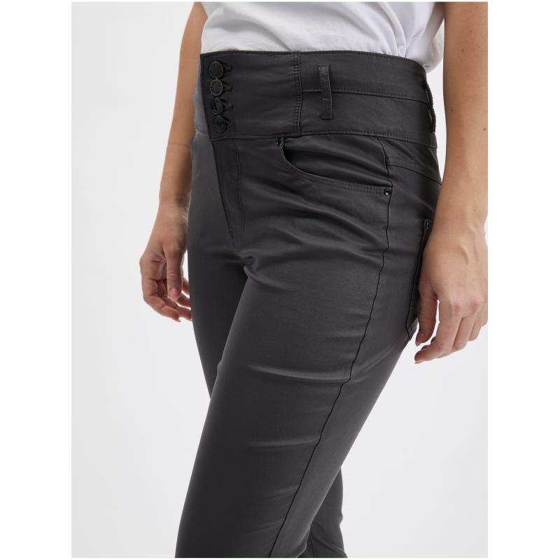 Sötétszürke női skinny fit nadrág