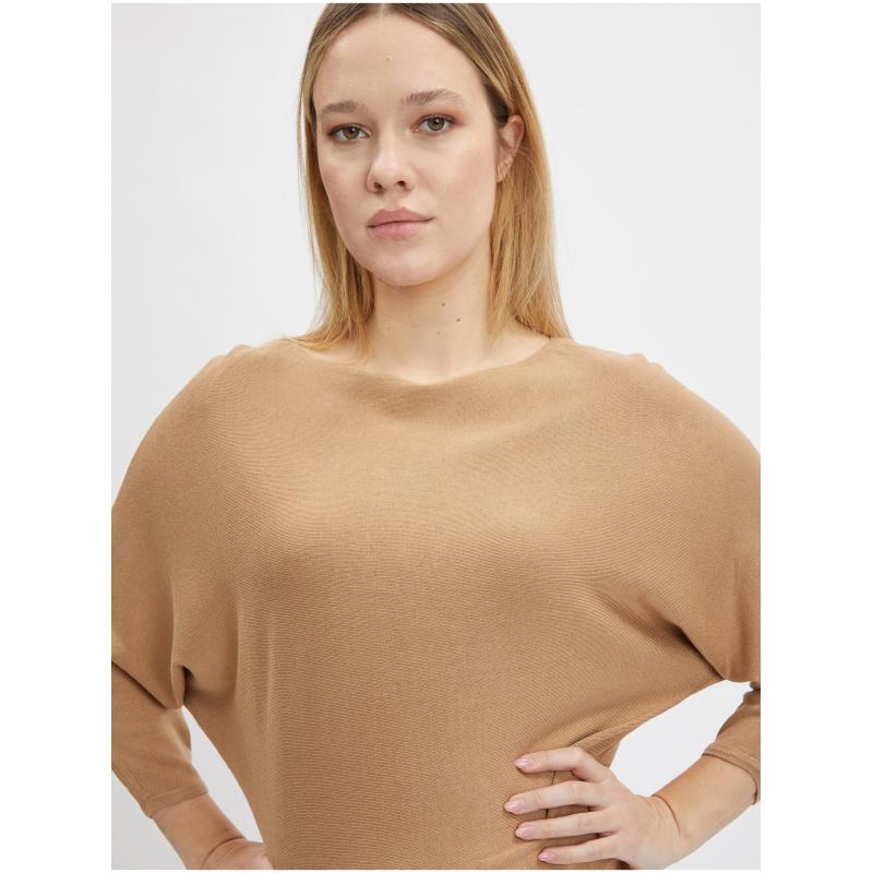 Světle hnědý dámský svetr