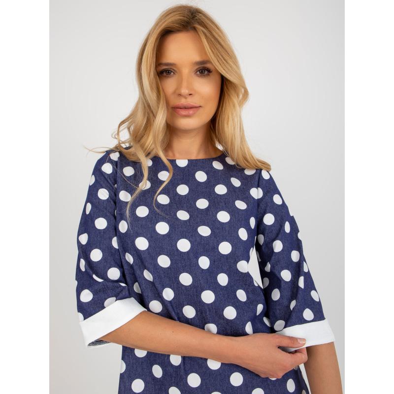 Dámská halenka s 3/4 rukávy SIMONA tmavě modrá 